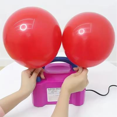Electric Balloon Pump Balloon Blowing Machine Air Pump Double Hole Automatic Air Pump Inflatable Balloon Machine Wedding Room Ba