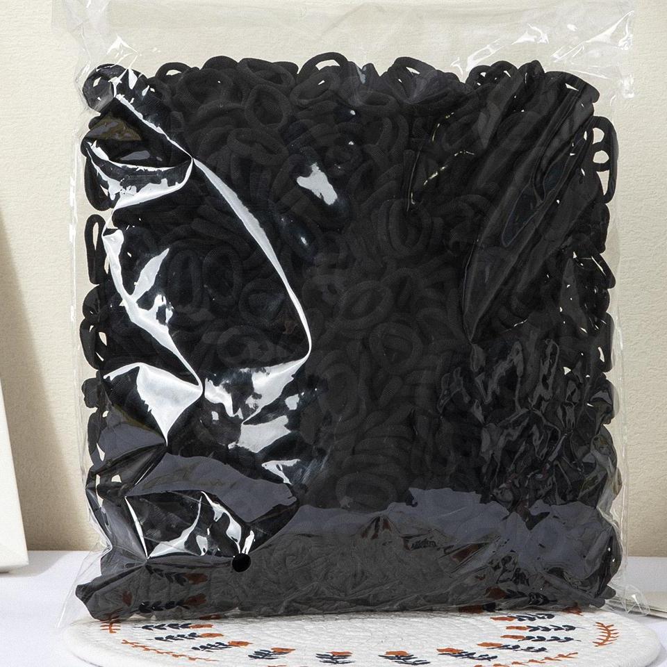 100 SZTUK Kolorowe Podstawowe Nylonowe Elastyczne Gumki do Włosów dla Dziewczynek do Kucyka Scrunchie Gumka Dziecięce Podstawowe Akcesoria do Włosów