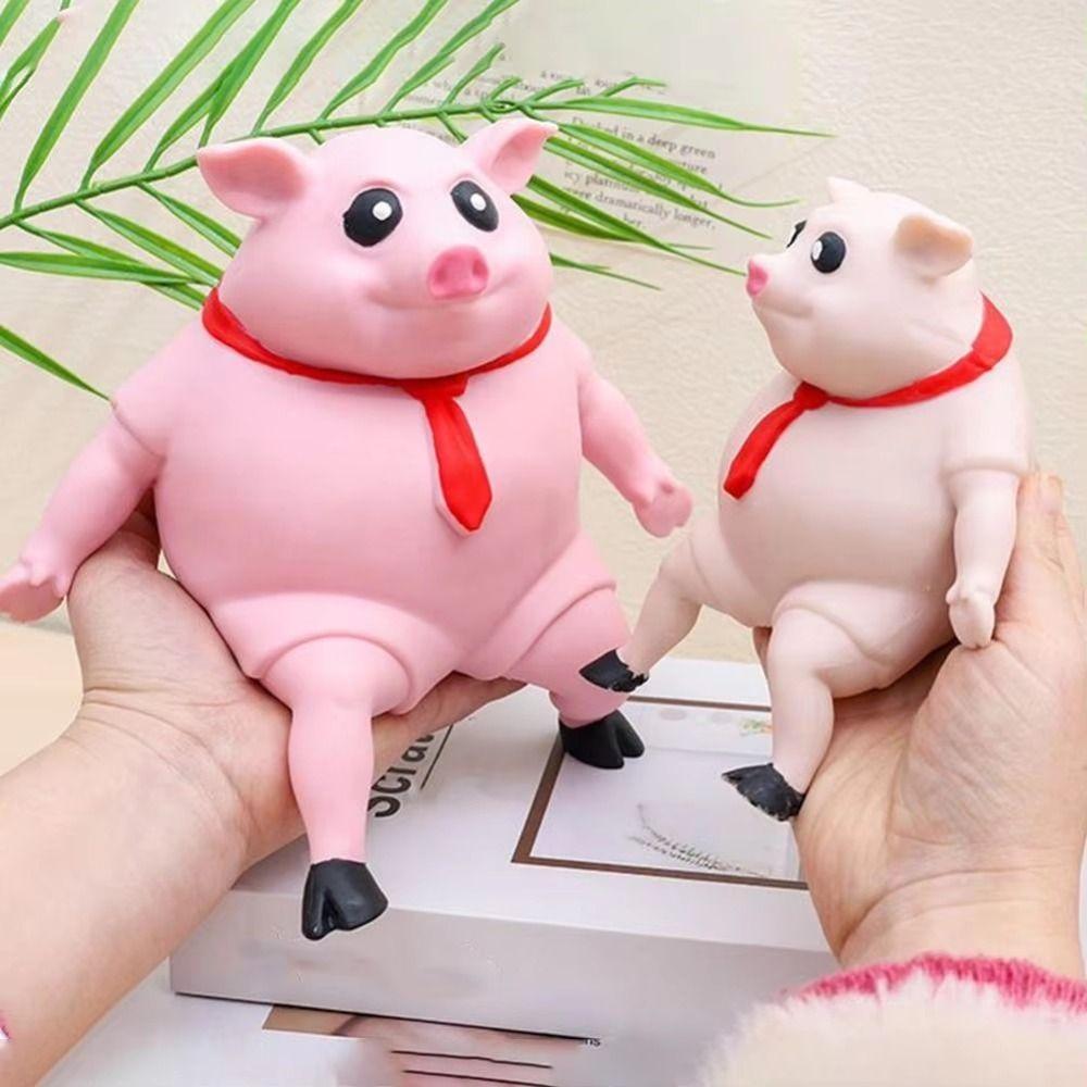 Funny Squeeze Big Pink Pigs Antistress Toy Cute Squeeze Animal Dolls Lovely Piggy Doll Stress Relief Toy Creative Cartoon Gifts