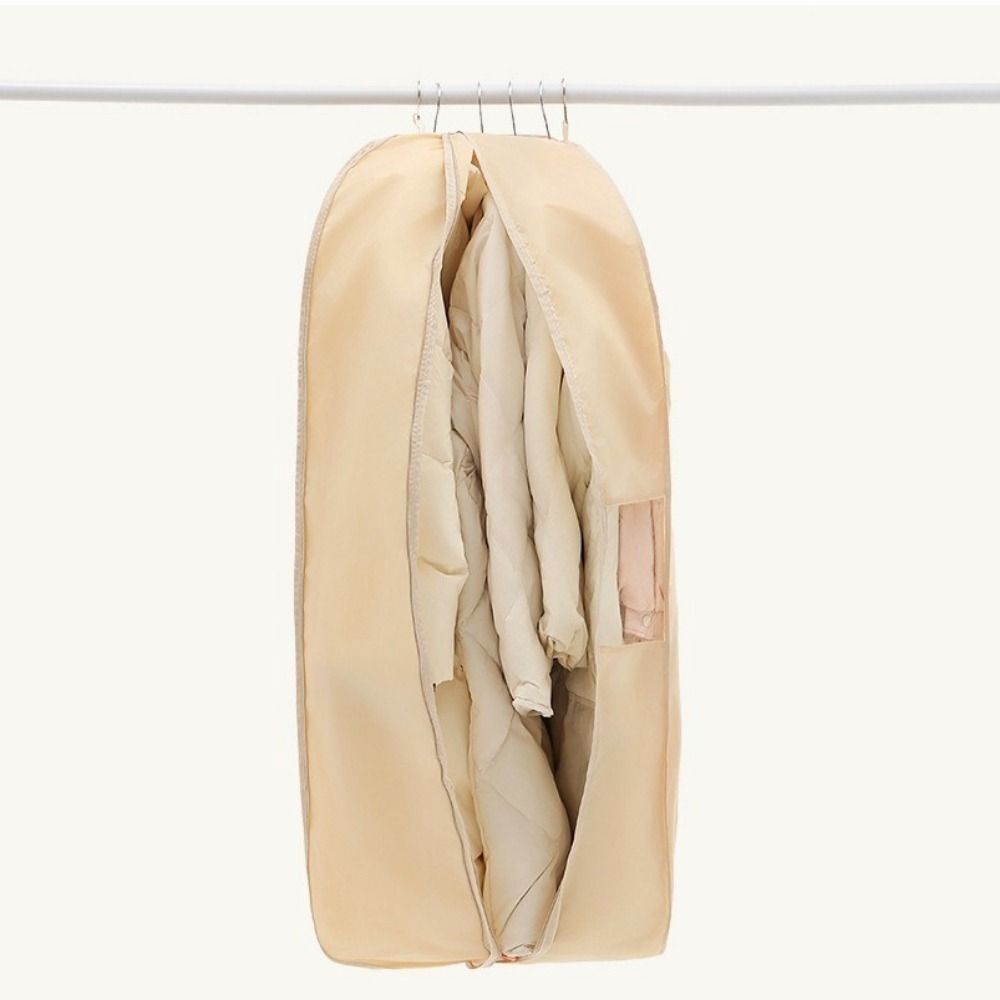 Visible Down Jacket Compressed Dust Cover Protective Dust-proof Hanging Compression Bag with Zipper Space Saving