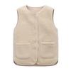 Fuzzy Sherpa Fleece Vest for Women Warm Sleeveless Jacket Cozy Full Zip Waistcoat with Pockets Fall Winnter Outerwear