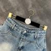 Denim Mini Skirt Women Summer High Waisted Slim A-line Skirt Shorts Female Streetwear Vintage Y2K Casual Simple Blue