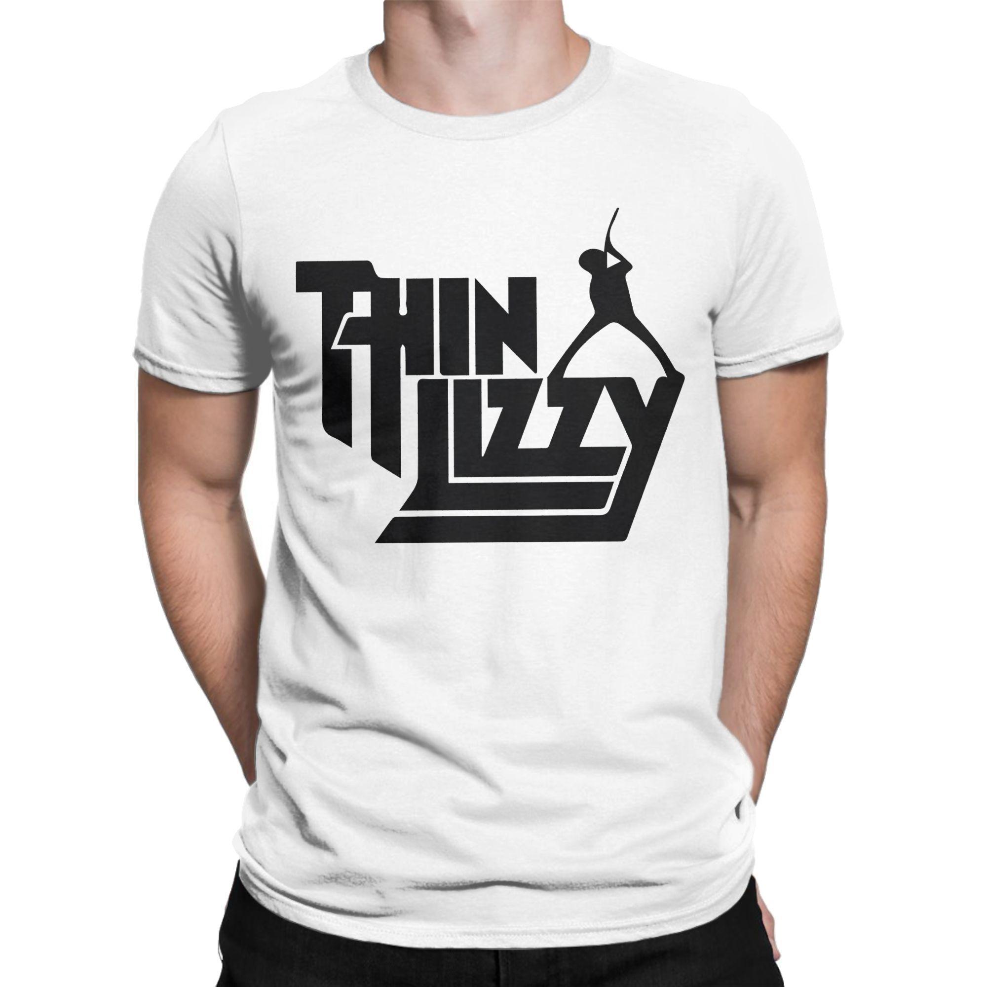

Thin Lizzy Rock Band Logo Apparel Men Women T Shirts Pure Cotton Tee Graphic Printing T-shirt Clothes - Men s Summer Cotton ... S разноцветный