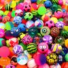 10/20PCS Mixed Elastic Ball Children's Indoor and Outdoor Fun Toys Elastic Ball Rubber Elastic Ball Jump Ball Fun Solid Ball