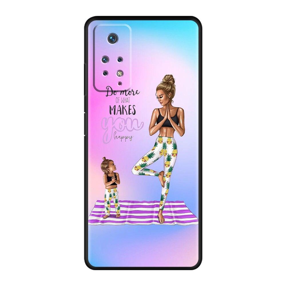For Xiaomi Redmi 9 K40 9A 10 7 11 Pro 9S 9C 8 9T 8T K50 K40S Mobilephone Celular Funda Fashion Girl Super Mom Baby