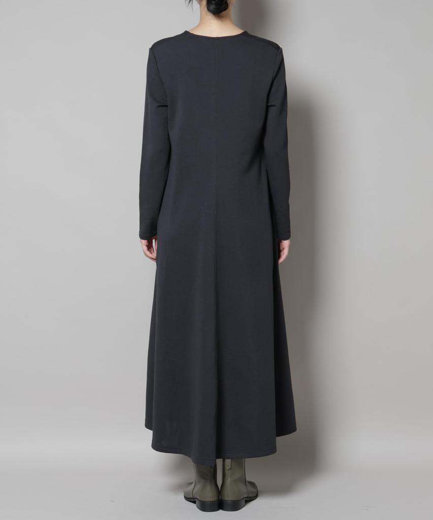 Nano Universe Light Cotton Cardboard Flared Size Dress, Women's, M, 023, Charcoal, 669-5219313