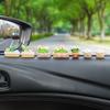 Hyacinth Multi-leaf Small Figurine, Cartoon Mini Car, Center Console Decoration, Strawberry Cute Car Accessory Figurine