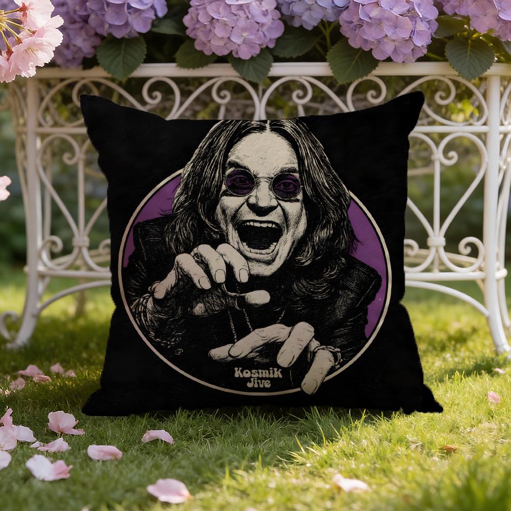 Singer-O-Ozzy Osbournes Cushion Cover Home & Car Dual-Scene Pillow Cover: Reversible for Premium Comfort