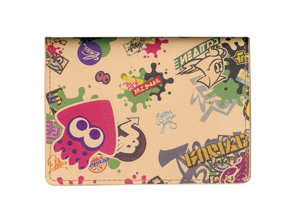 Business Card Holder Leather Goods Splatoon2 Genuine Leather Business Card Holder [Sanei Boeki] FAVORITE+