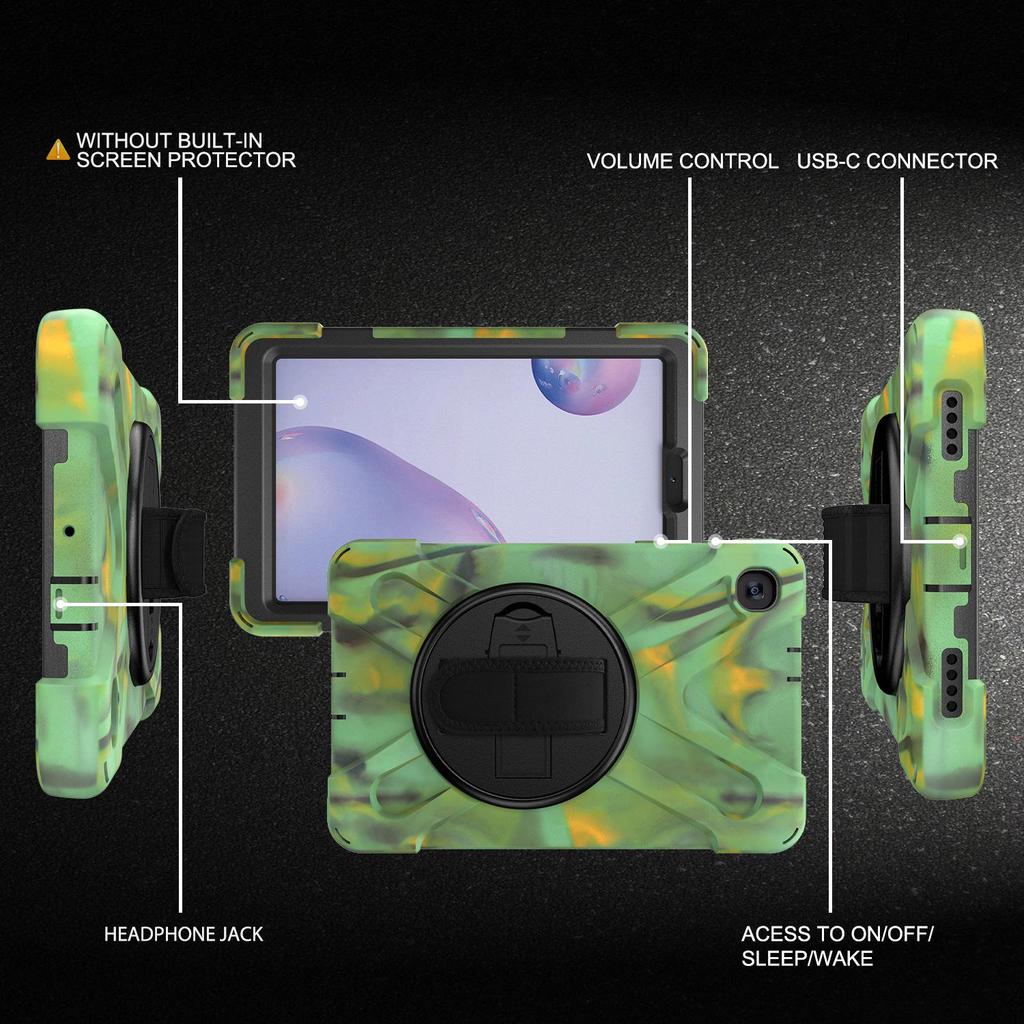 8,4" T307 Anti-Drop-Tablet-Schutzhülle mit drehbarer Halterung – handliches, verbiegungssicheres Design