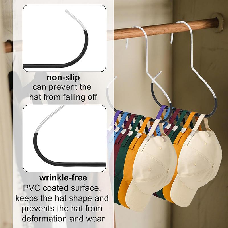 2-Pack Over Door Hooks - Space Saving Entryway Organizer for Holiday Guest Coats & Bag Storage