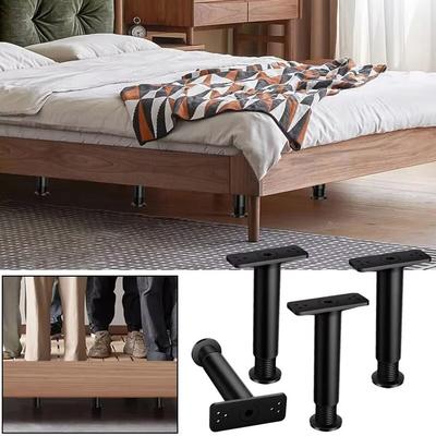 1Pcs New 15-35cm Bed Leg Adjustable T-Frame Bed Base Legs Square Tube Hard Furniture Leg
