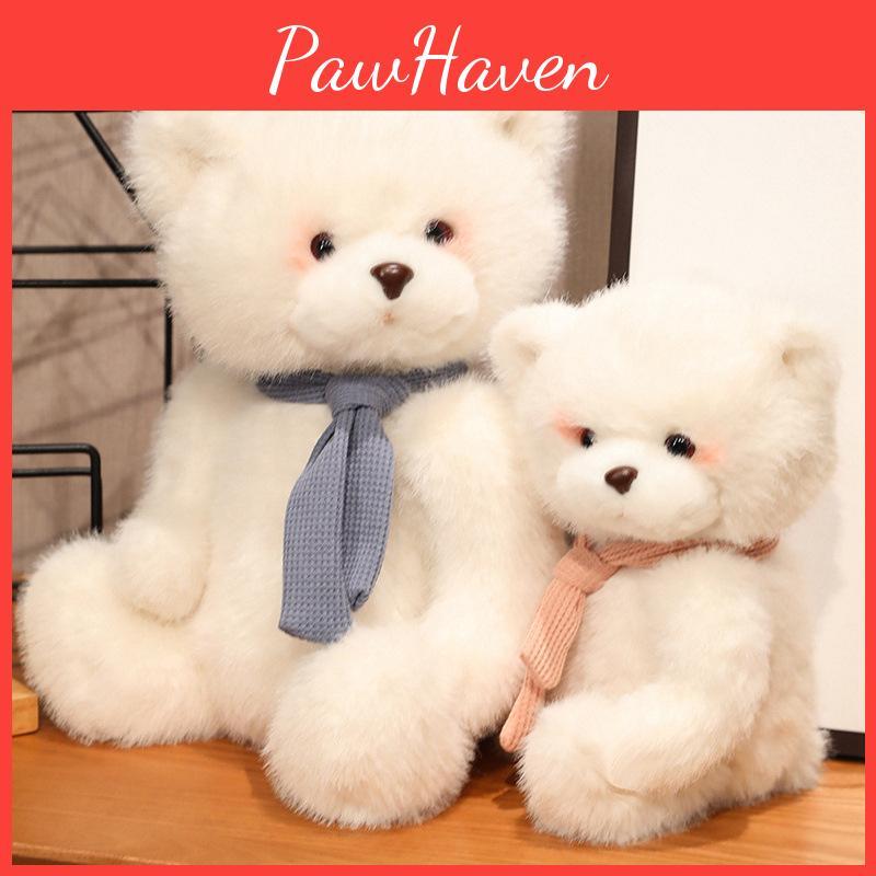 Bear Teddy Scarf Plush Toy Cartoon Stuffed Doll Bedroom Decoration Kids Gift