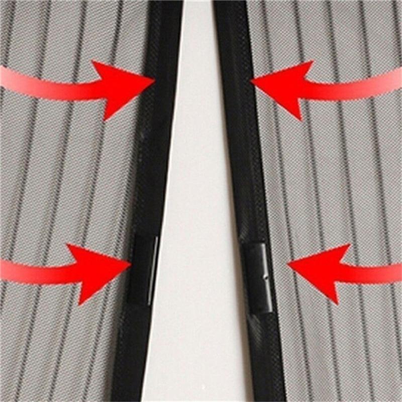 Magnetic Door Screen Custom Size Mosquito Net Curtain Fly Insect Automatic Closing Invisible Mesh For Kitchen Indoor Living Room