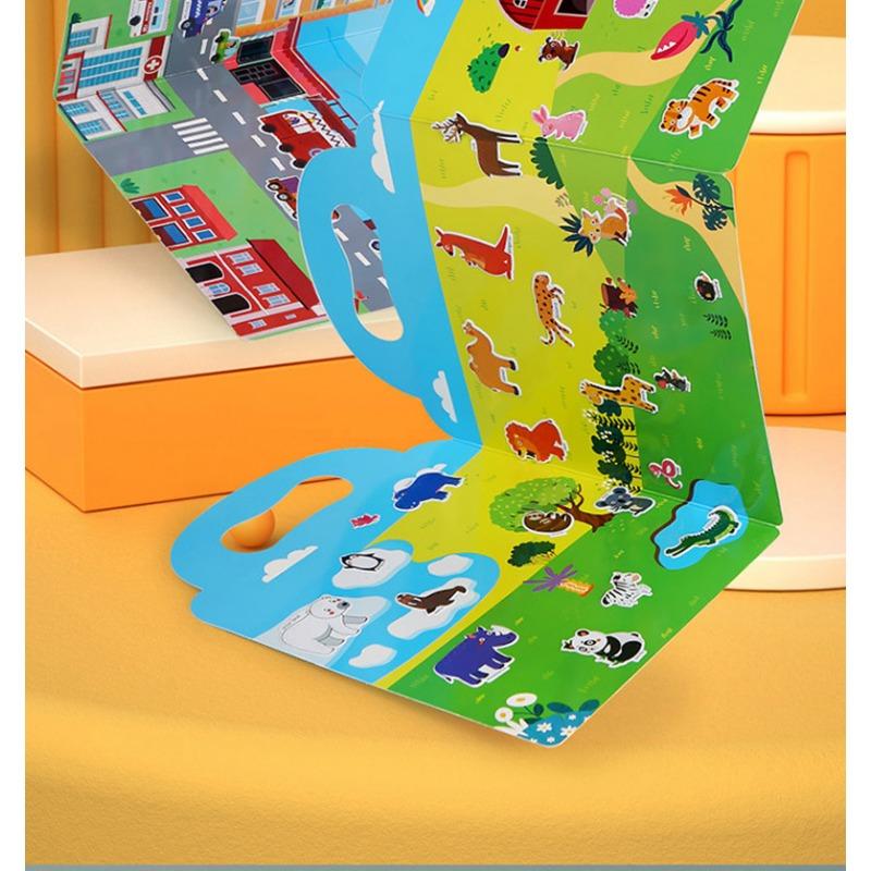 Kids Early Educational Enlightenment Bubble Sticker Book Puzzle Toddler Toy Kindergarten Gift