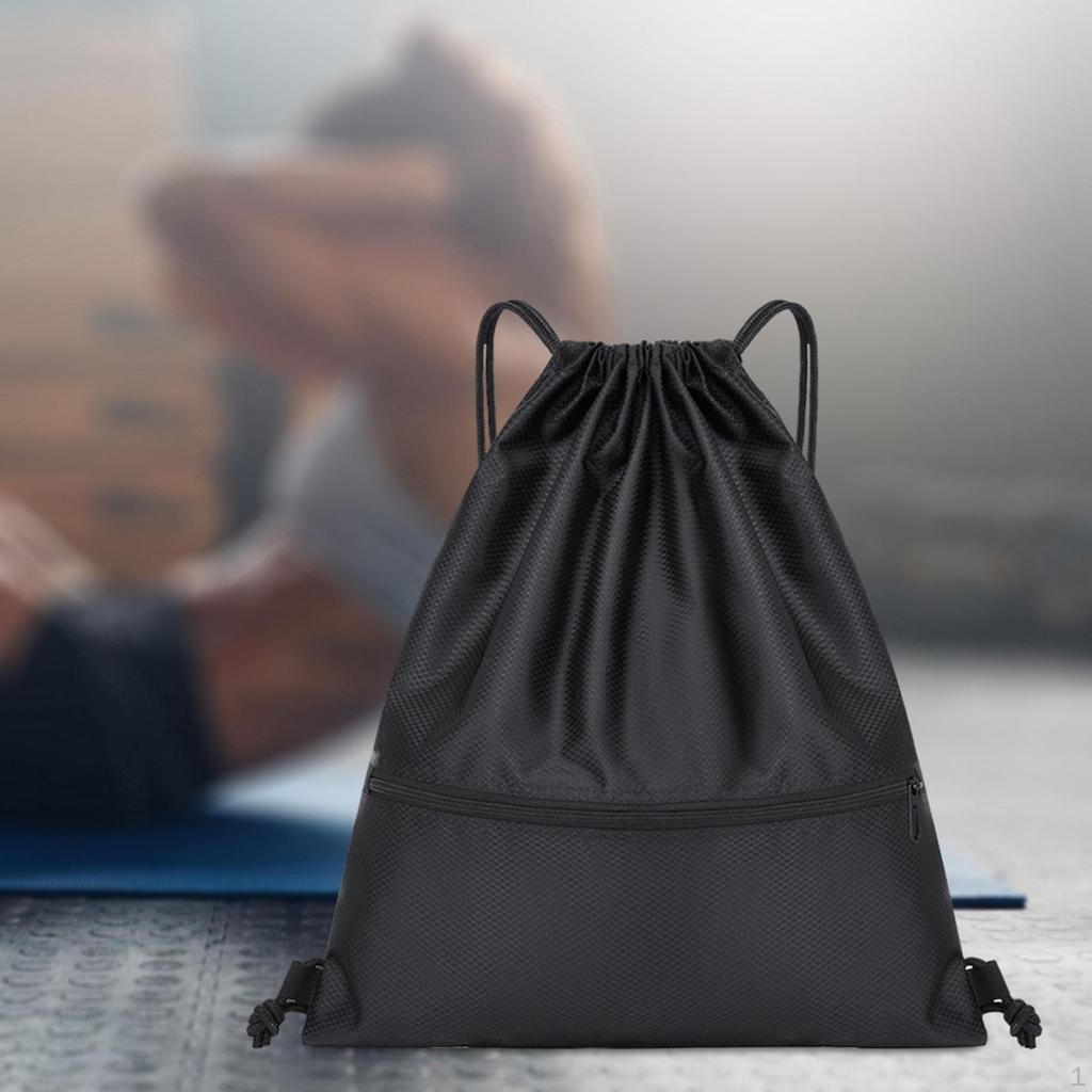 Drawstring Backpack Daypack Practical Women Men Portable Knapsacks Rucksack for Gym Climbing Trips