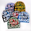 Fashion Pattern Letter Neutral Casual Warm Knitted Hat For Autumn Winter And