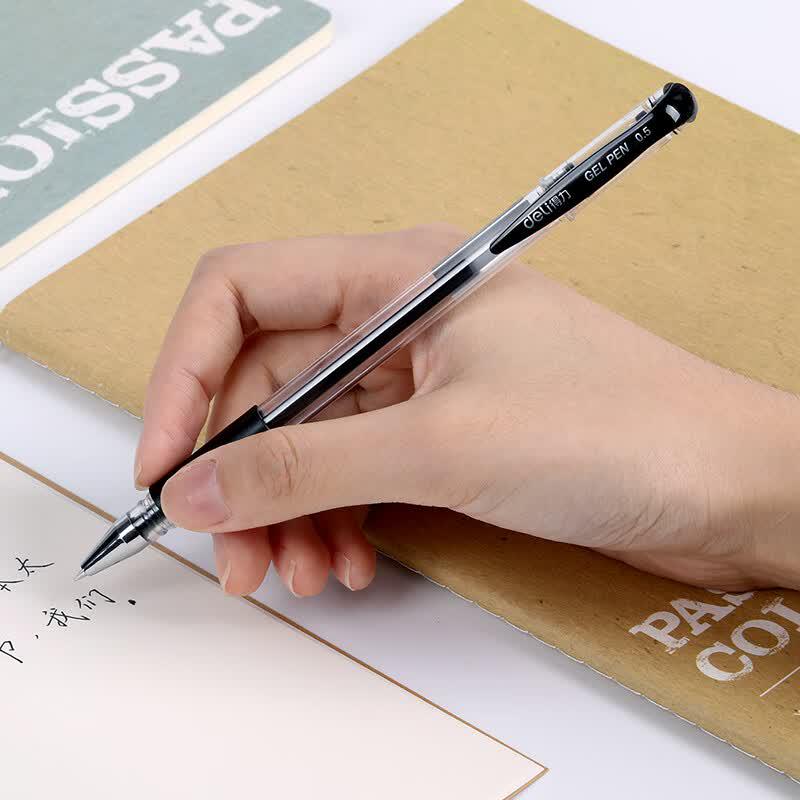 Deli Classic 0.5mm Black Gel Pen