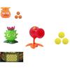 Plant Vs. Zombie Toy Olive Machine Gun With Pea Clip And Corn Shooter Accessories