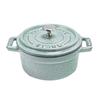 Staub Pico Cocotte Round, 10cm, Mini Cast Iron Enamel Pot, 0.25L, Sage Green, 11010115 (Product Code: 40508-702-0)