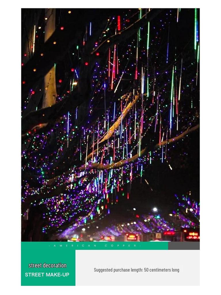 Solar LED Sternschnuppen Lichterkette - Außen Wasserdicht Hofdekoration