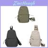 Men Women Lightweight Nylon Shoulder Bag With Features For Casual Wear