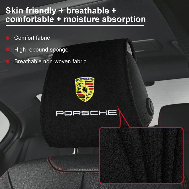 Fashion Car Seat Back Headrest Pillow Storage Bag Dustproof Cover For Porsche Boxster Cayenne Panamera Macan Cayman 911 918 996 917 991