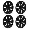 4pcs 19in Wheel Hub Cap Matte Black Sporty Design Replacement for Tesla Model Y 2020?2022