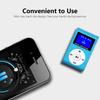 Mini Portable MP3 Music Player Metal Clip On MP3 Player with LCD Screen Support TF Card Wide Application Silver