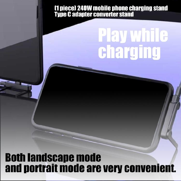 Versatile 240W Charging Station Type C Phone Stand Secure ABS Mount For Smartphones And Tablets Fast Power Supply