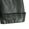 PINORECLUB Veste en cuir longue à manches longues double boutonnage 11 noir Hommes D'occasion