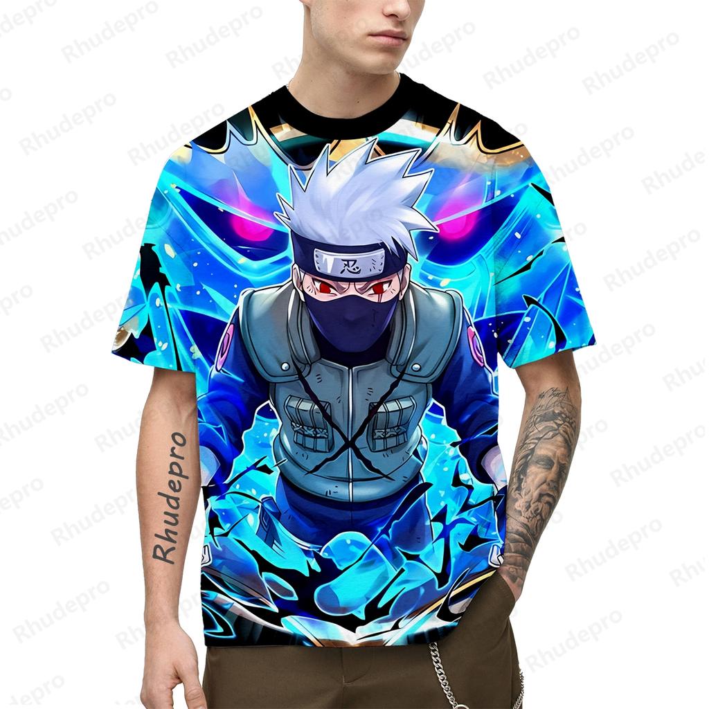 New Hot Kakashi Anime  Men's 3D Printing Cosplay T-shirt Women's And Children's Street T-shirts Unisex Large Top