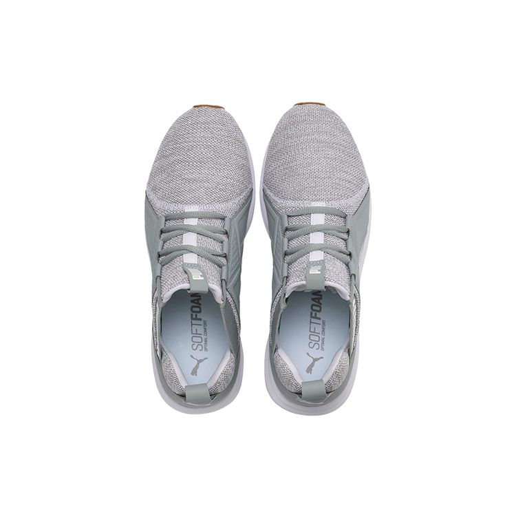 Puma Enzo Knit Comfortable Shock Absorbing Durable Lightweight Low Top Casual Shoes Men Sneaker Gray White 191635-06