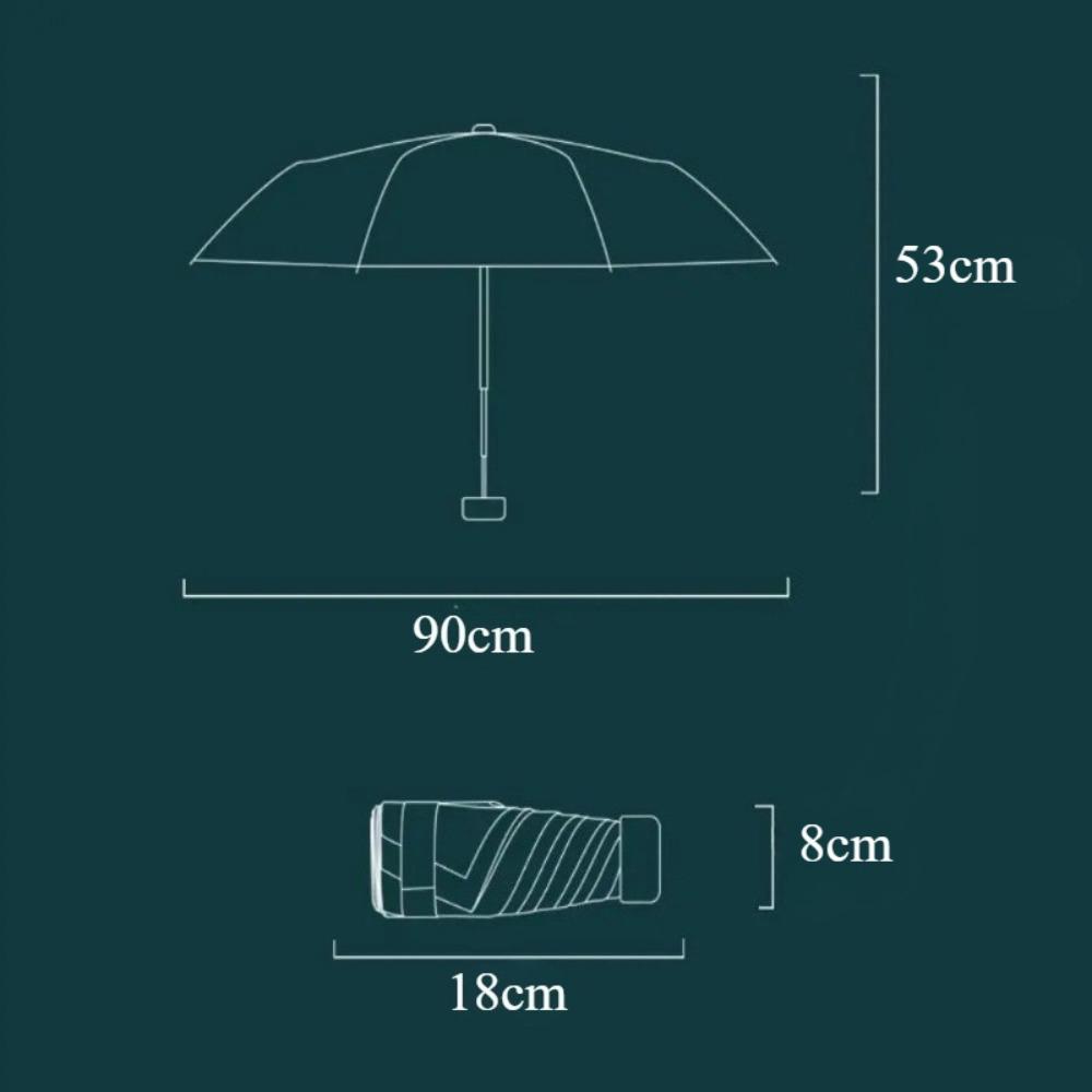 Mini Sun Umbrella Small Pocket Rain Umbrellal Folding Umbrella UV Ultraviolet Protection Sun Shade Pocket Parasol