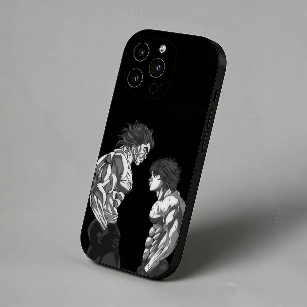 

Тонкий задний чехол для телефона с изображением Аниме B-Baki Hanmas для iPhone 17,16,15,14,13,12,11 Pro,Max,Plus,X,XS,XR,SE,Mini Защитная крышка iPhone12
