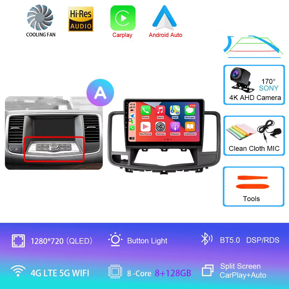 Android 14 Car Radio For Nissan Teana J32 2008 - 2013 Multimedia Video Player Navigation stereo GPS
