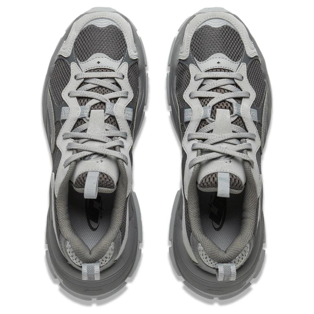 New LiNing Starlight Cushioning, Slip Resistant, And Breathable Low Top Casual Shoes Women's Gray AGCU576-2