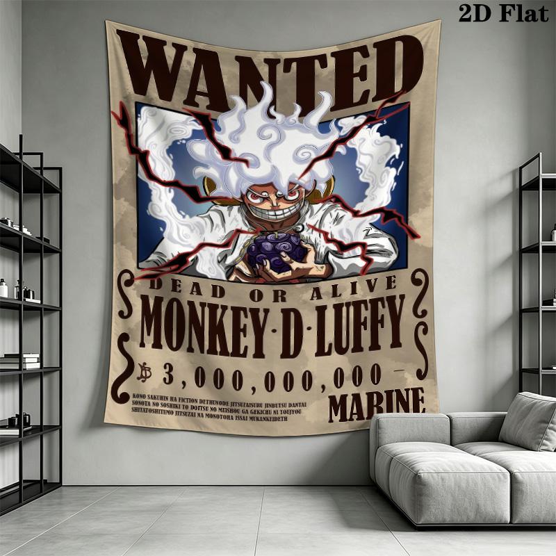 Luffy D Wall Tapestry Aesthetic Wall Hanging Printed Fabric Blanket Decorative Tapestries For Bedroom Living Room Home Decor