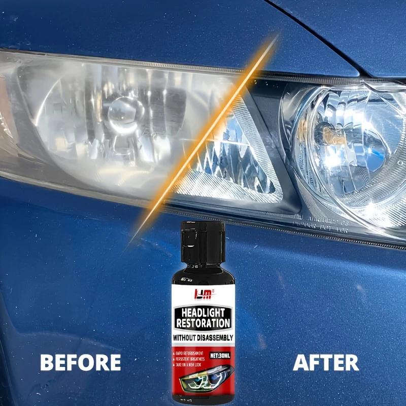Car Headlight Repair Paste, Easy-to-use Headlight Maintenance Kit, Repair Oxidized, Yellowed, and Blurry Car Headlights,