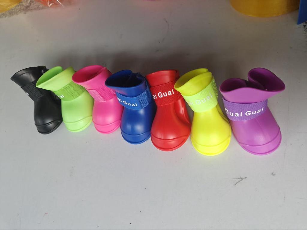 Small Dog Non-Slip Waterproof Jelly Rain Boots