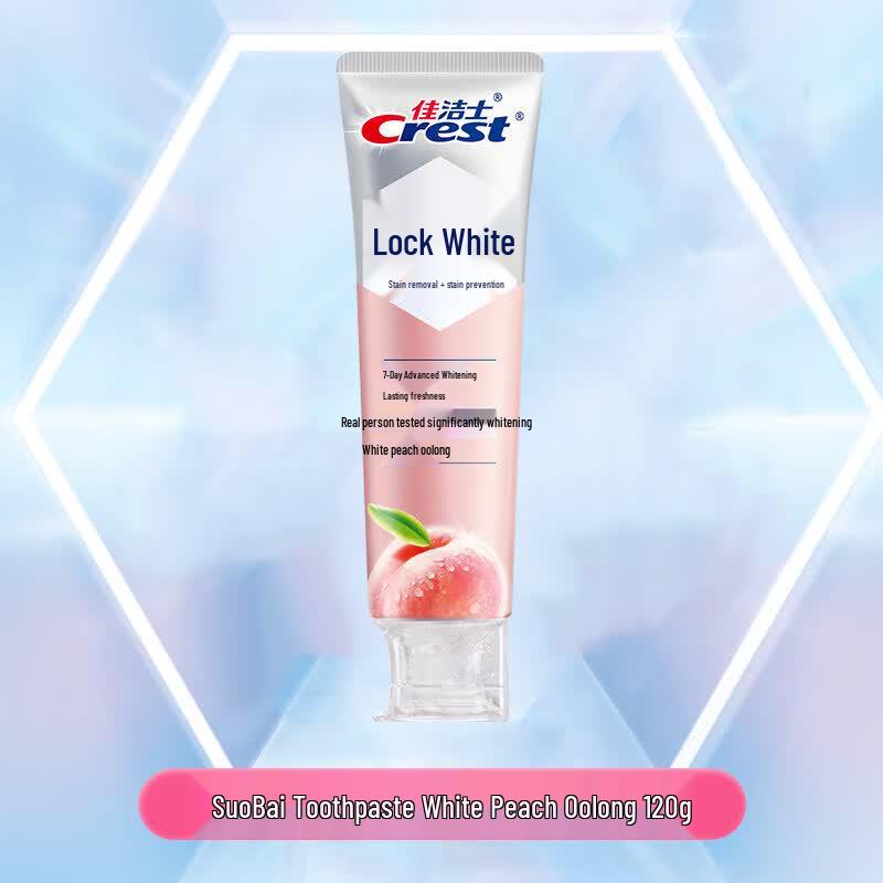 Crest Dual-Color Whitening Toothpaste - Okayama Dream White Peach