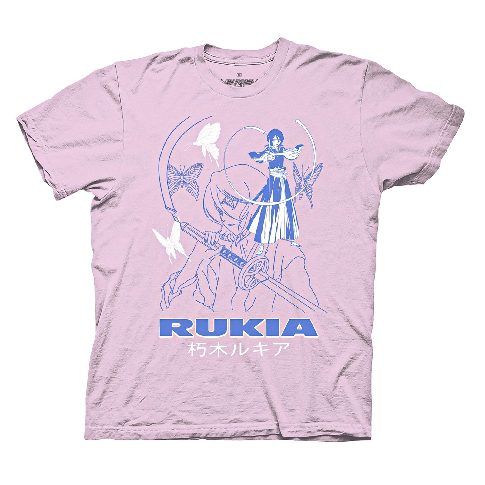 Bleach Rukia Kuchiki Adult T-shirt Light Pink Officially Licensed L