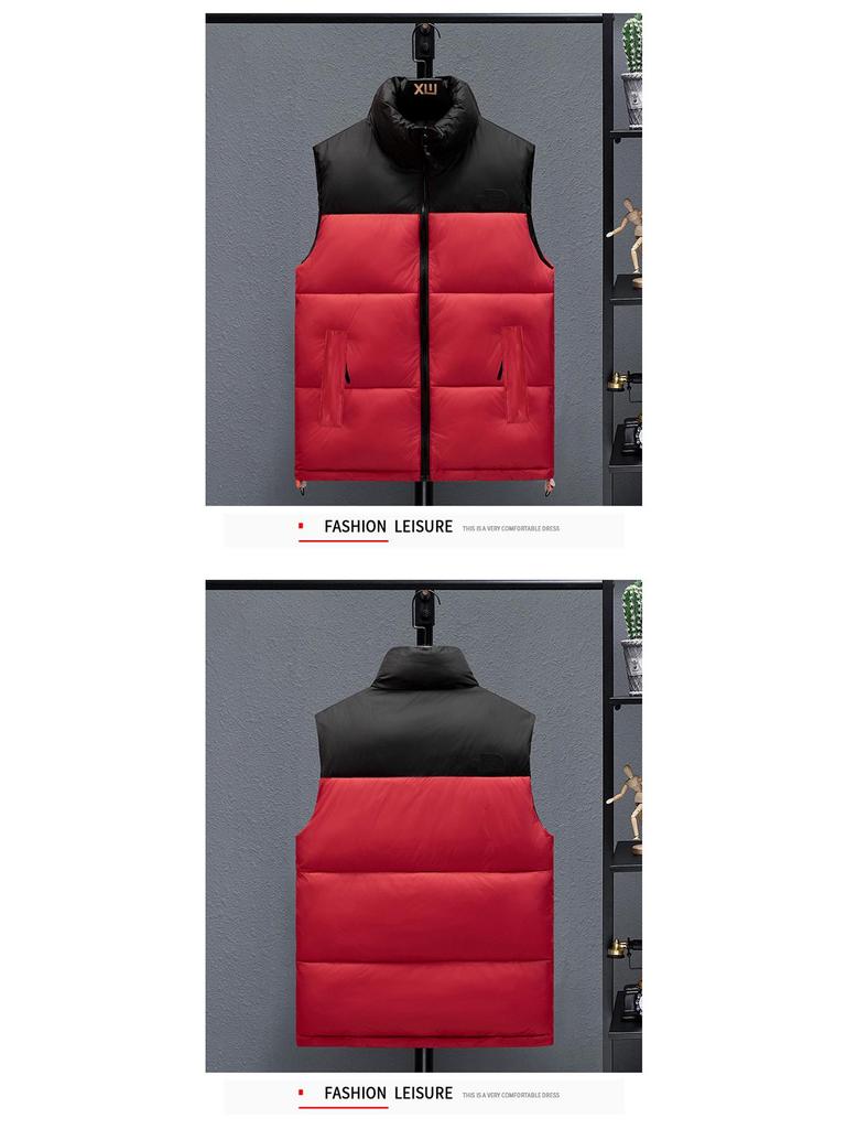 Herren Herbst/Winter Verdickte Baumwollweste - Koreanischer Stil Trendige Jugend Oberbekleidung Gilet