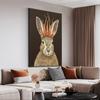 Vogel Kaninchen Ente Tier Gemüse Kopf Klassische Vintage Poster HD Qualität Wandkunst Retro Poster für Heim Zimmer Wanddeko