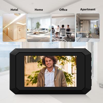 Cámara de mirilla de 3,97 pulgadas para puerta de apartamento Visor de mirilla digital LCD de 2MP Color de 120 grados
