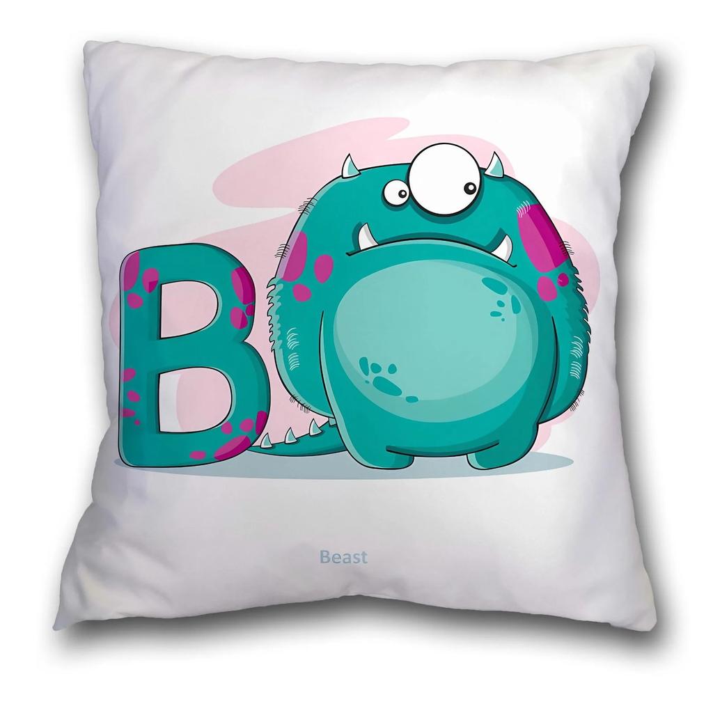 Cartoon Letter Decorative Pillowcase Living Room Office Home Pillowcase Car Ornaments