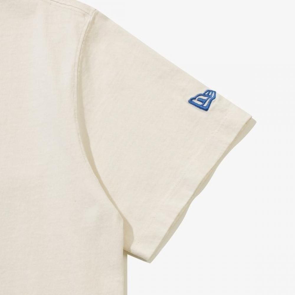 New Era Kids Mlb La Dodgers Big Logo PigmenT T shirT Cream 15161512kku