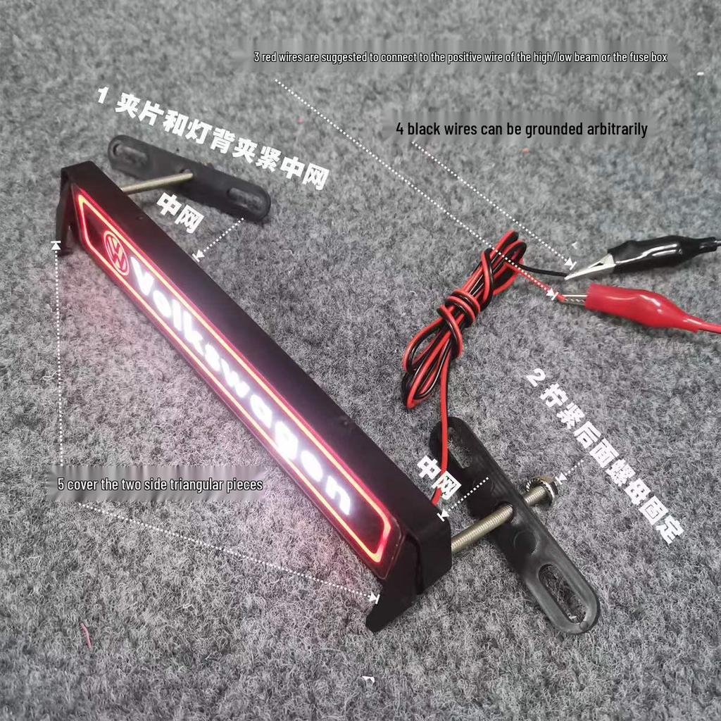 Kompatibel mit Subaru STI: LED-Scheinwerfer, Kühlergrillbeleuchtung, Dekorative Logos & Universelle Modifikationen.