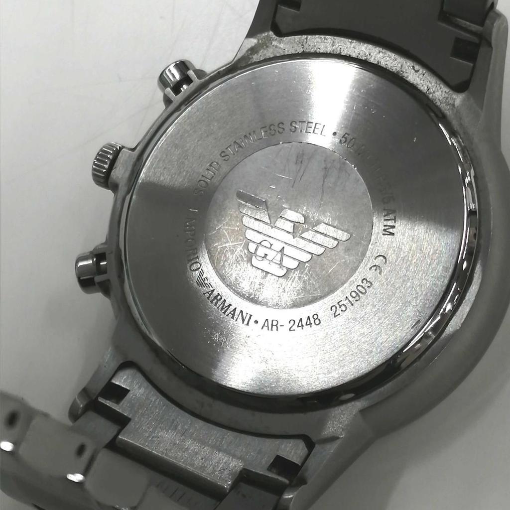 Used EMPORIO ARMANI AR-2448 Quartz Chronograph Watch