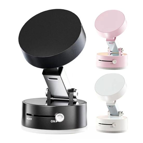 Magnetic Phone Holder with Vacuum Suction Cup 360 Degrees Rotating Universal Hands-free Portable Travel Folding Mobile Phone Mount